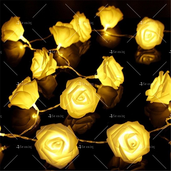 Декоративни интериорни LED лампички рози SD16