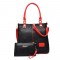 Комплект ежедневна кожена чанта + малка чантичка BAG75 2
