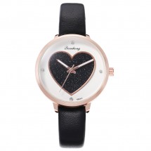 Елегантен дамски часовник с детайл сърце W WATCH13