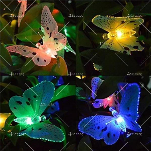 Верига от LED лампички с пеперуди, избор от 12 или 20 лампички SD18 1