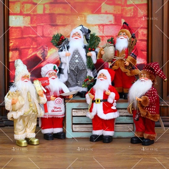 Фигурка Дядо Коледа с чувал и фенер, 30 см. SD27