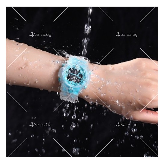 Спортен водоустойчив прозрачен часовник AOSUN