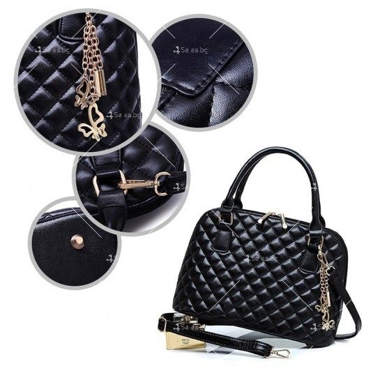 Комплект от 2 бр. дамски чанти в различен размер и 3 бр. портмонета  BAG69