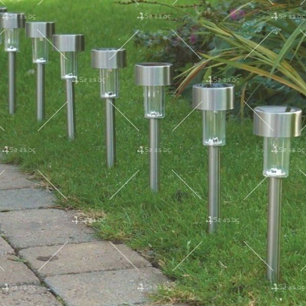 Градински светлини от неръждаема стомана 10 броя H LED43 2