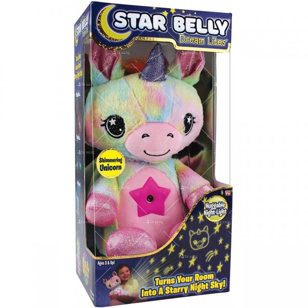 2в1 Плюшена играчка и проектор звездно небе Star Belly WJ41 1