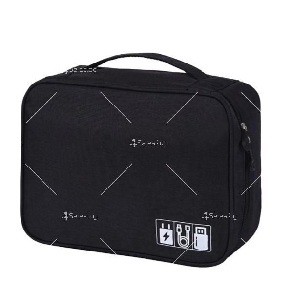 Мека чанта тип куфар за носене на електронни аксесоари, водоустойчиа HZS439 5