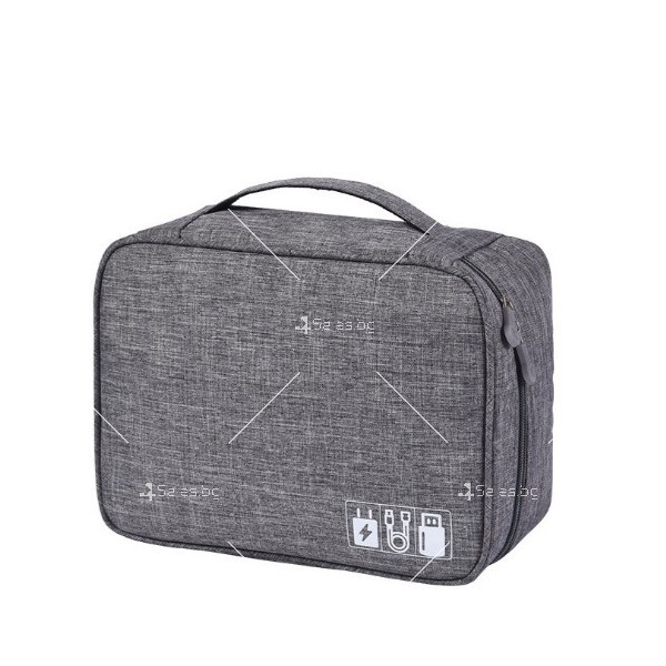 Мека чанта тип куфар за носене на електронни аксесоари, водоустойчиа HZS439 9