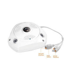 IP 3D камера CCTV с Wi Fi , 360 градуса ъгъл на заснемане и нощно виждане IP6 2