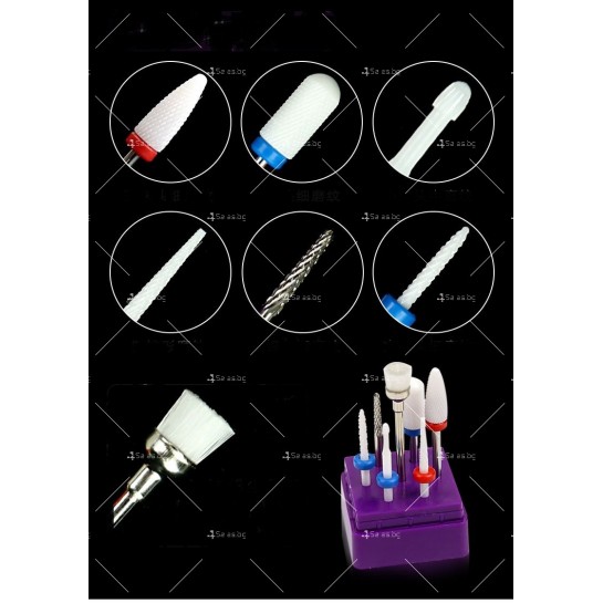 Керамичен накрайник за електрическа пила за нокти, различни видове ZJY153