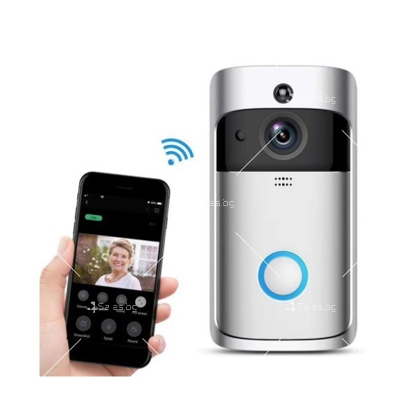 Безжичен Smart звънец с камера, WiFi, 1080P HD - TV923 4