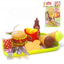Детска играчка, табла с храна и прибори за сервиране - WJ81