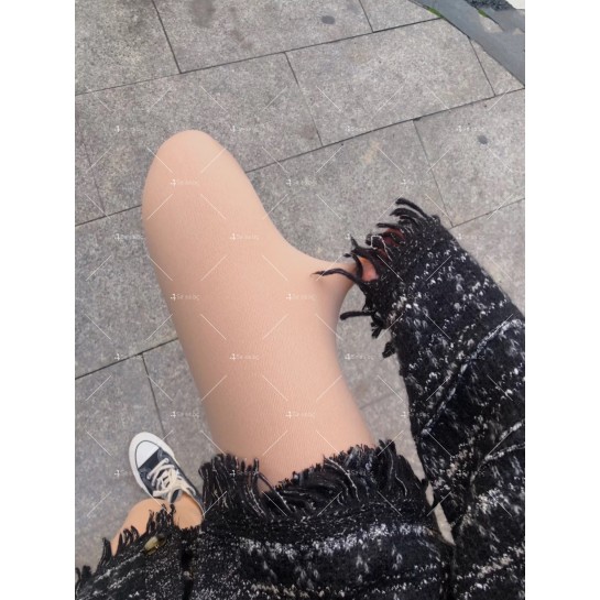 Супер еластичен дамски чорапогащник с подплатено дъно в телесен цвят NY46