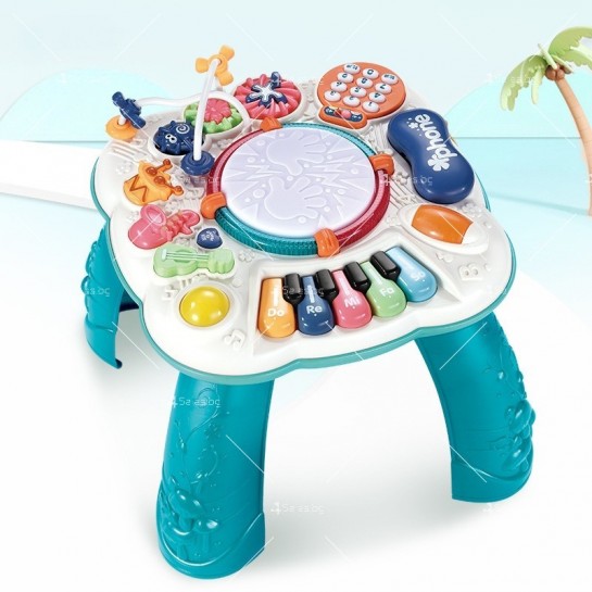 Интерактивна бебешка, музикална масичка с игри - WJ89