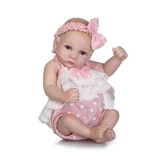 Пластмасова бебешка кукла с аксесоари - WJ92