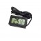 Мини водоустойчив цифров термометър със сонда и LCD дисплей TV947 5