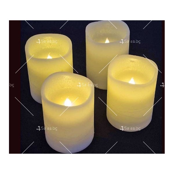 Восъчни LED свещи - комплект от 8 броя 3