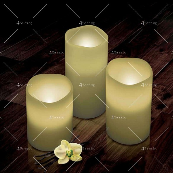 Восъчни LED свещи - комплект от 8 броя 4