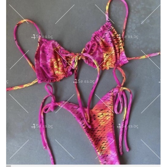 Цветен секски дамски и бански костюм в две части Y96
