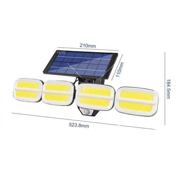 ЛЕД Диодна соларна лампа за стенен монтаж - H LED64 5