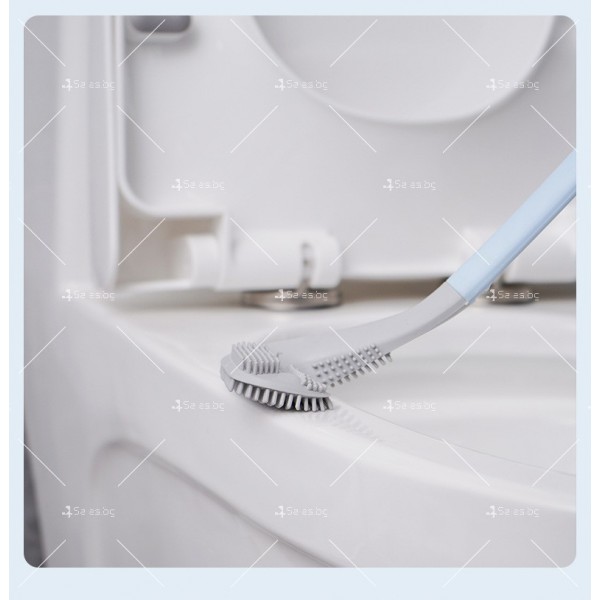 Силиконова четка за ефективно почистване на тоалетна TV553 8