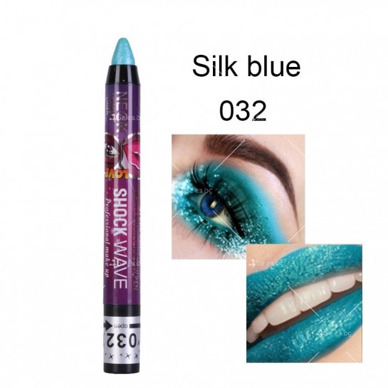 Молив 2 в 1 сенски за очи и червило за устно в избор от 36 цвята- HZS301