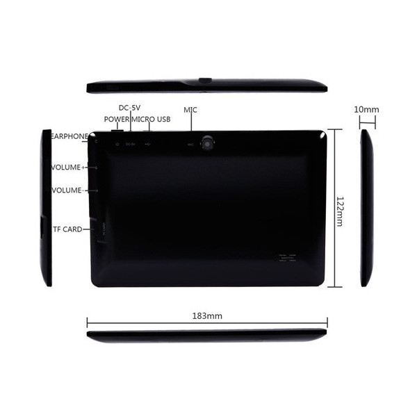 Таблет 7 инча  двуядрен с 1GB Ram Андроид с български език HDMI и две камери