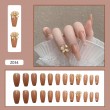 Изкуствени нокти с красив дизайн, комплект от 24 броя - ZJY168 34