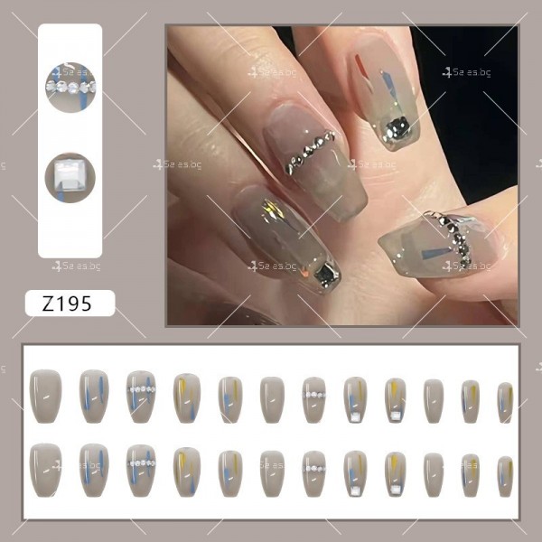 Изкуствени нокти в няколко модела, комплект от 24 броя - ZJY164 6