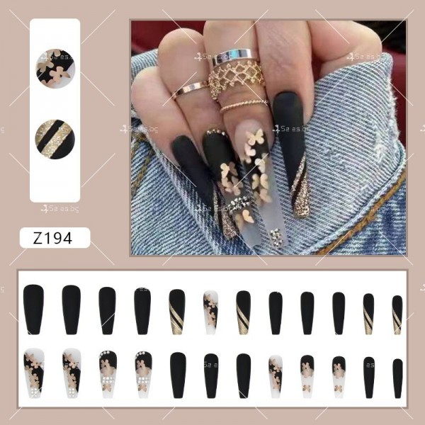 Изкуствени нокти в няколко модела, комплект от 24 броя - ZJY164 24