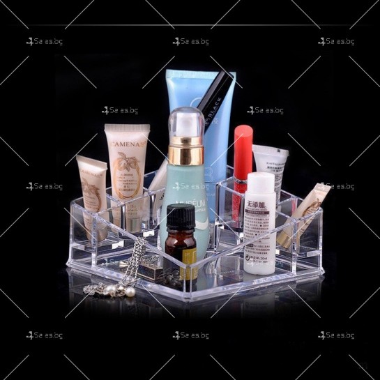 Прозрачен органайзер за козметични продукти и аксесоари - HZH2