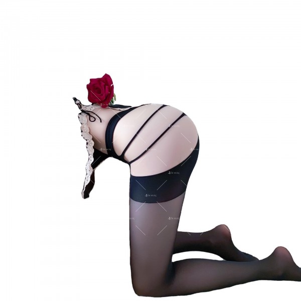 Еротично дамски чорапогащник с отворено дъно - NY161 8