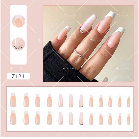Изкуствени нокти, 24 броя в комплект - ZJY160