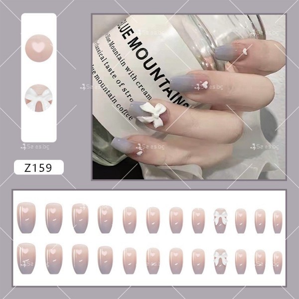 Изкуствени нокти, 24 броя в комплект - ZJY160 19