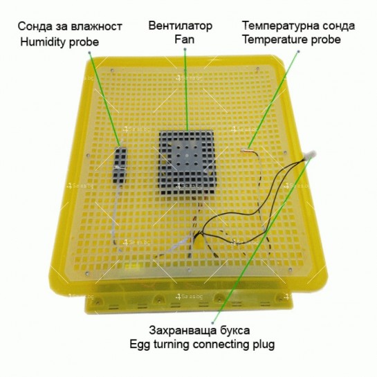 Автоматичен инкубатор за яйца, различни видове и големини TV1020