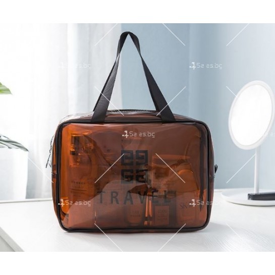 Прозрачна чанта несесер за козметични продукти, различни видове HZS555