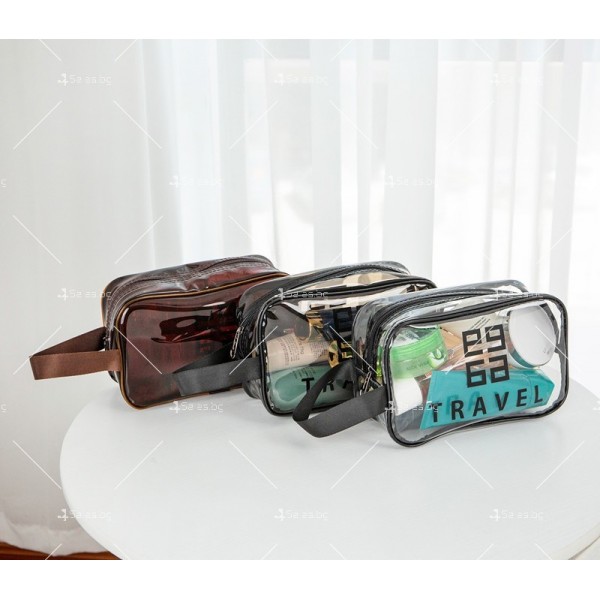 Прозрачна чанта несесер за козметични продукти, различни видове HZS555 12