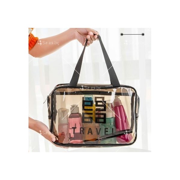 Прозрачна чанта несесер за козметични продукти, различни видове HZS555 14