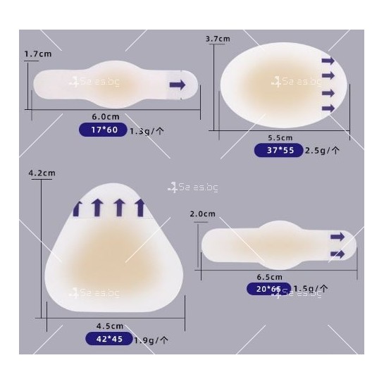 Водоустойчиви гел стикери за лечение на мехури,пришки на ръцете и краката HZS553