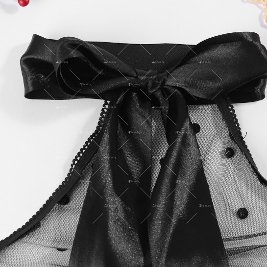 Ултра секси дамски черен комплект бельо – прашки и сутиен NY120