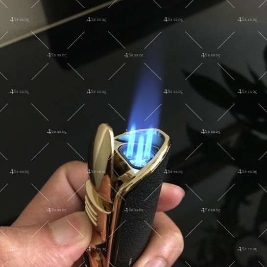 Газова запалка с троен джет пламък и вграден пънчер за пури - zp3