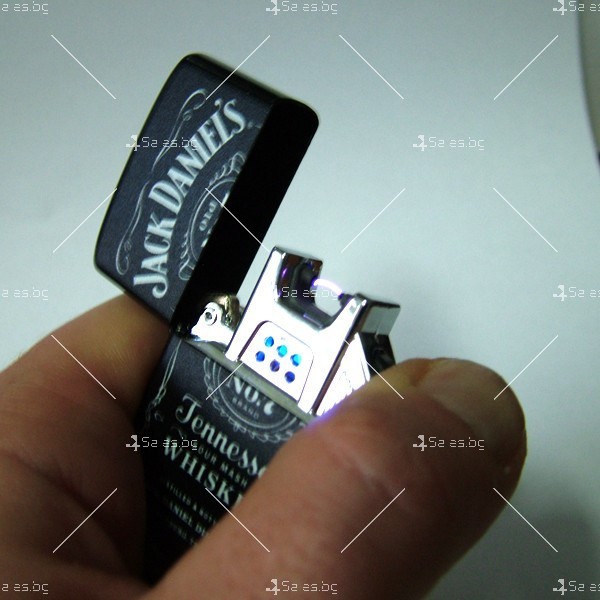 Ветроустойчива USB запалка, Jack Daniel's с двойна волтова дъга - zp1 2