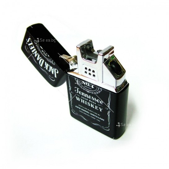 Ветроустойчива USB запалка, Jack Daniel's с двойна волтова дъга - zp1