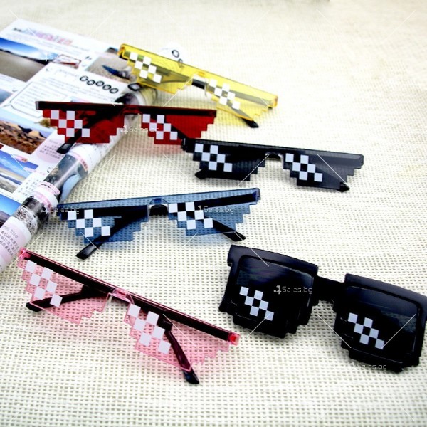 Пикселни дамски слънчеви очила, различни цветове 9