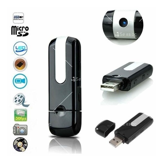 Скрита камера за видеонаблюдение, USB флашка, HD 720x480 - sc29