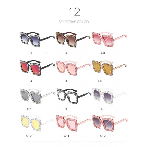 Големи и ефектни дамски слънчеви очила 13