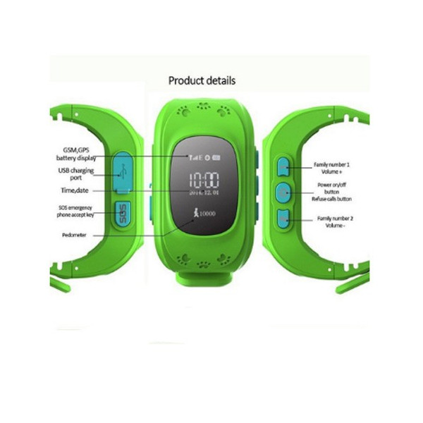 GPS часовник -телефон за деца  - тракер  за проследяване smart watch q50