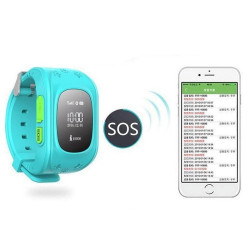 GPS часовник -телефон за деца - тракер за проследяване smart watch q50 15