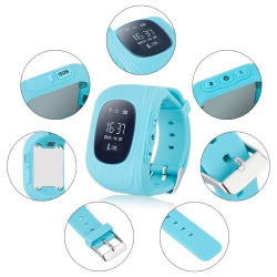 GPS часовник -телефон за деца - тракер за проследяване smart watch q50 17