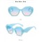 Слънчеви дамски очила с дебела, плътна рамка 10