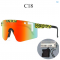 Двойни широки поляризирани спортни слънчеви очила рамка Tr90 и Uv400 защита YJ86 22